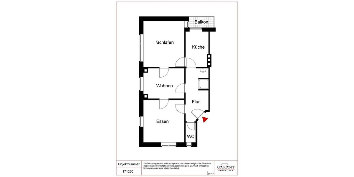 Etagenwohnung Stuttgart Mitte - 2 Zimmer, 55 m&sup2;, 226.000&euro; | Angebot:26193660