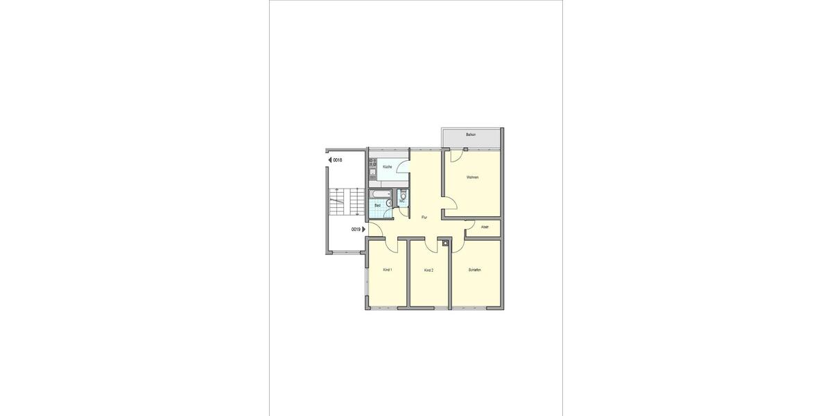 Etagenwohnung Esslingen am Neckar Oberesslingen - 4 Zimmer, 94 m&sup2;, 1.092&euro; | Angebot:24979635
