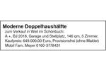 Doppelhaushälfte Weil Im Schönbuch - 5 Zimmer, 146 m&sup2;, 649.000&euro; | Angebot:26225591