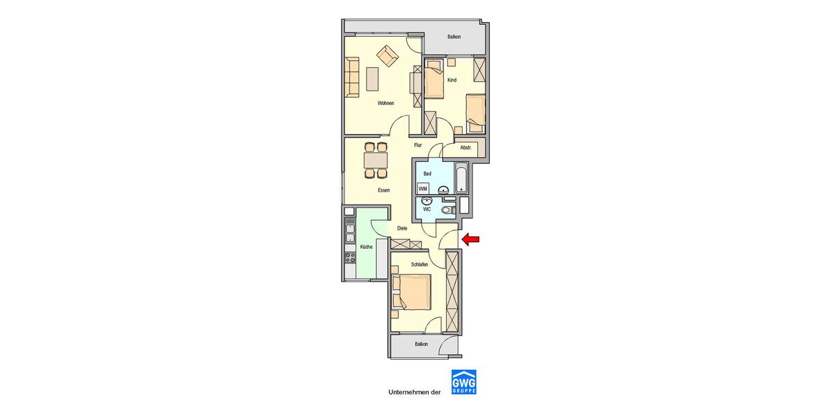 Helle 4 Zimmer Wohnung 4 zimmer