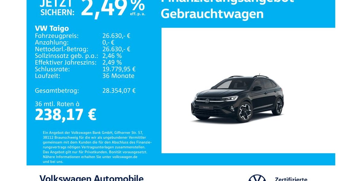 VW Taigo 23.120 km 26.630 &euro; Stuttgart-Wangen 70188