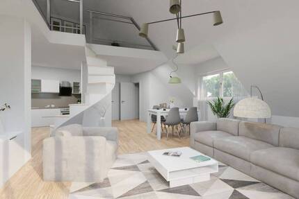 5% AfA! Einzigartige Dachgeschosswohnung mit ca. 13 m² Galerie-Bühne und traumhaftem Fernblick! 3 zimmer