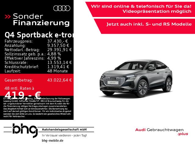 Audi Q4 e-tron 44.066 km 36.430 &euro; Tübingen 72072