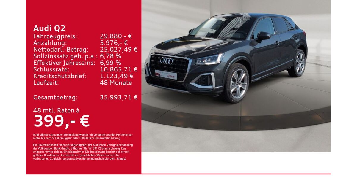 Audi Q2 9.150 km 29.880 &euro; Kirchheim 73230