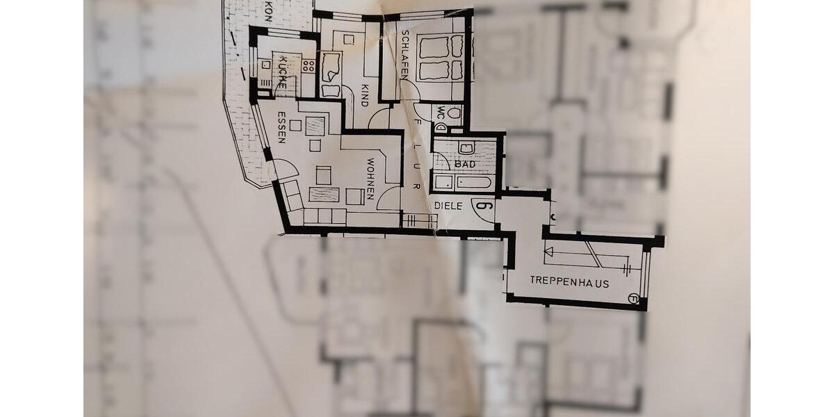 Etagenwohnung Esslingen am Neckar Hegensberg - 3 Zimmer, 77 m&sup2;, 330.000&euro; | Angebot:23648771