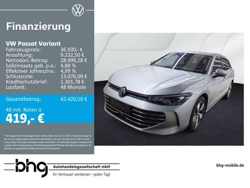VW Passat 25.262 km 36.930 € Reutlingen 72770