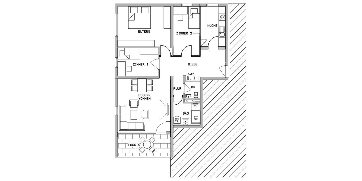 Etagenwohnung Leinfelden-Echterdingen Echterdingen - 4 Zimmer, 94 m&sup2;, 1.490&euro; | Angebot:26342822