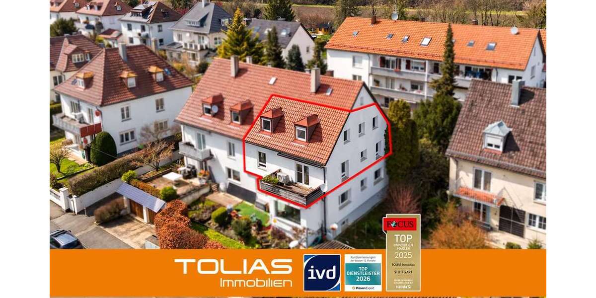 Etagenwohnung Stuttgart Neuwirtshaus - 5.5 Zimmer, 115 m&sup2;, 520.000&euro; | Angebot:26395348