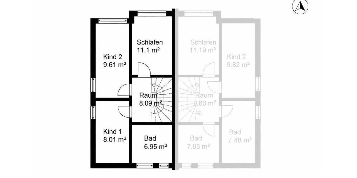 Doppelhaushälfte Stuttgart Neuwirtshaus - 5 Zimmer, 72 m&sup2;, 95.000&euro; | Angebot:26343812