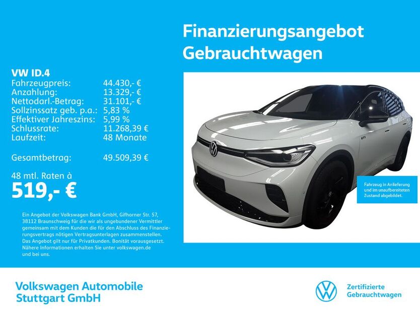 VW ID.4 10.296 km 44.430 € Stuttgart-Feuerbach 70469