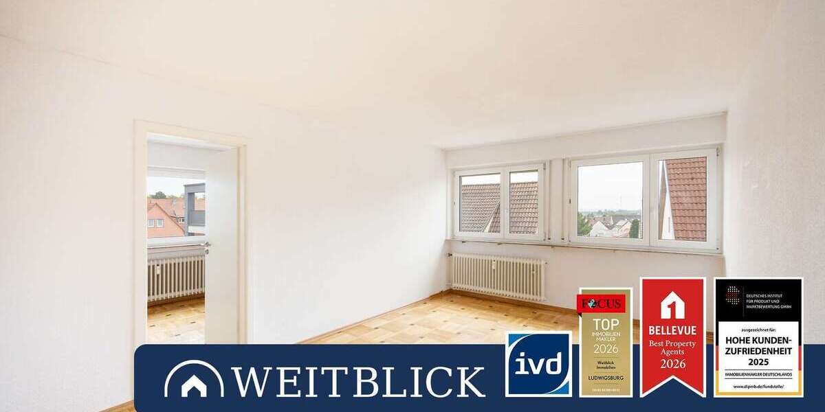 Etagenwohnung Ludwigsburg Pflugfelden - 3.5 Zimmer, 74 m&sup2;, 195.000&euro; | Angebot:27310807