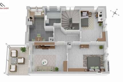 Wohnung Mettingen Mettingen - 3 Zimmer, 66 m&sup2;, 239.000&euro; | Angebot:21639640