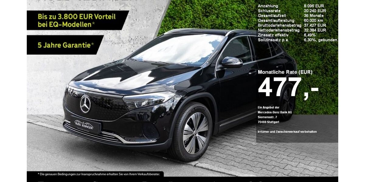 Mercedes-Benz EQA 11.050 km 40.480 &euro; Dettingen unter Teck 73265