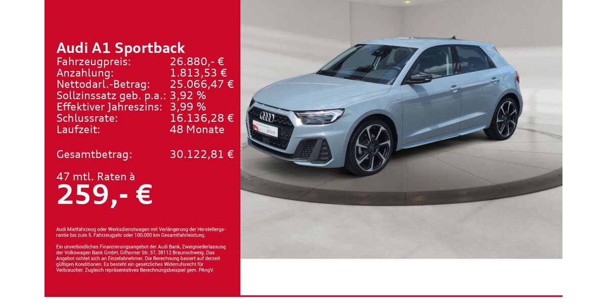 Audi A1 4.466 km 26.480 &euro; Kirchheim 73230