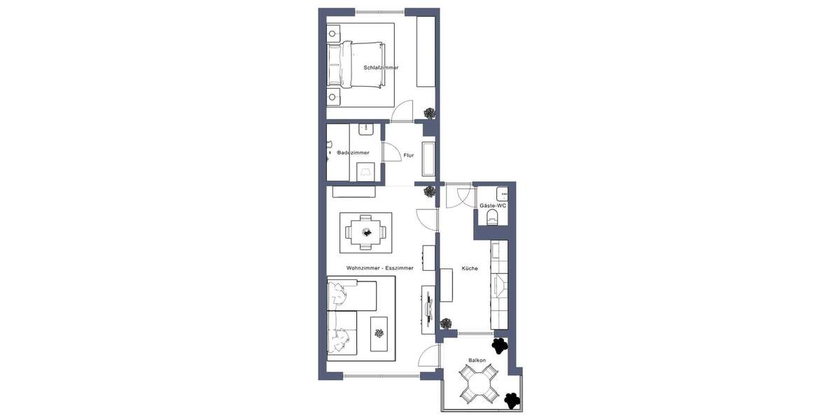 Etagenwohnung Asperg - 2 Zimmer, 48 m&sup2;, 239.000&euro; | Angebot:24687764