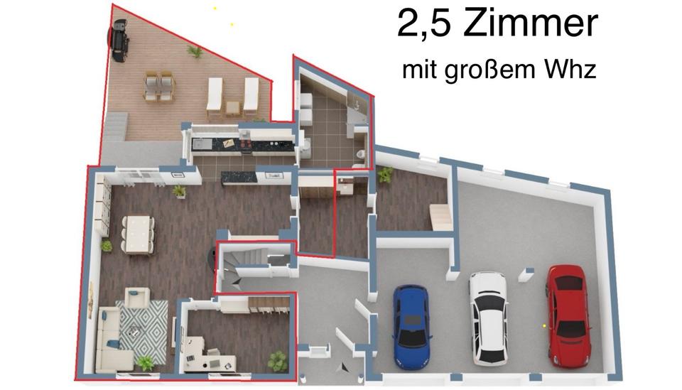 Erdgeschoßwohnung Ludwigsburg Eglosheim - 2.5 Zimmer, 91 m&sup2;, 1.370&euro; | Angebot:26323344