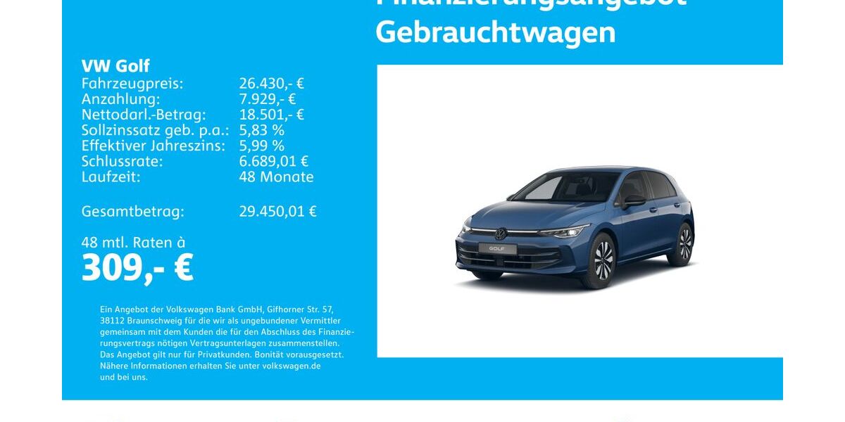 VW Golf 22.809 km 26.430 &euro; Stuttgart-Feuerbach 70469