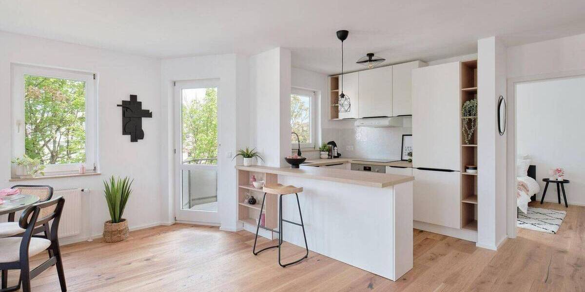 Etagenwohnung Filderstadt Plattenhardt - 2 Zimmer, 60 m&sup2;, 284.000&euro; | Angebot:26876800
