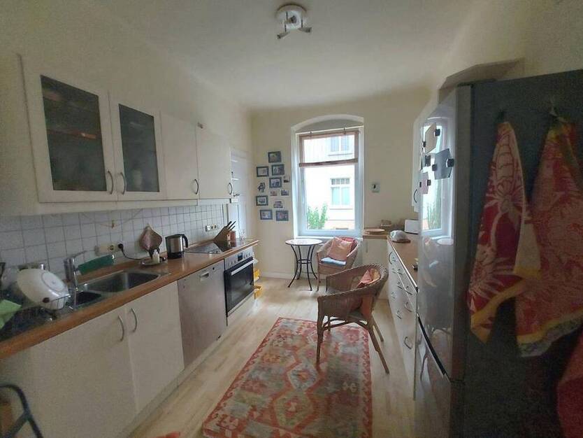 Kamin! Stilvolle, helle 4-Zimmer-Whg. mit Balkon und Gartennutzung im Hochparterre, SP im Hof