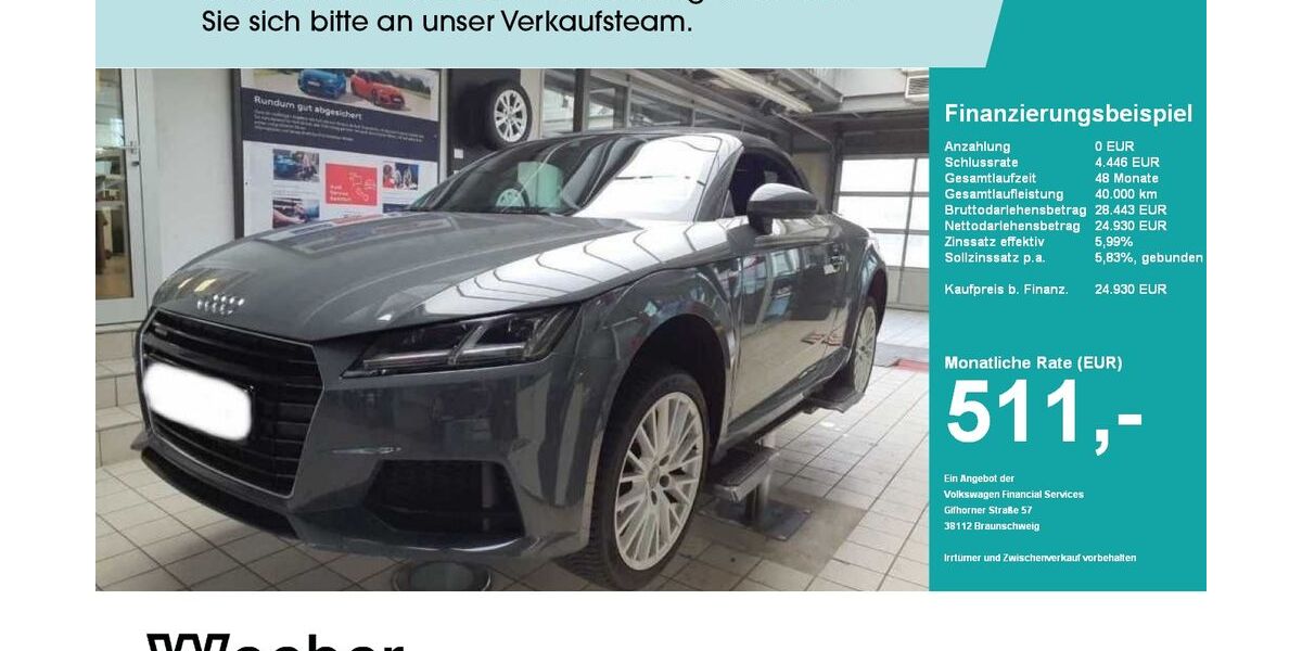 Audi TT 62.933 km 24.930 &euro; Weil der Stadt 71263