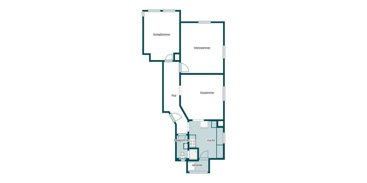 Etagenwohnung Stuttgart Bad Cannstatt - 3 Zimmer, 73 m&sup2;, 260.000&euro; | Angebot:26093380