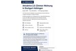 Terrassenwohnung Stuttgart Vaihingen - 2.5 Zimmer, 83 m&sup2;, 489.000&euro; | Angebot:26885477