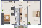 Etagenwohnung Stuttgart Süd - 2 Zimmer, 48 m&sup2;, 265.000&euro; | Angebot:25957485