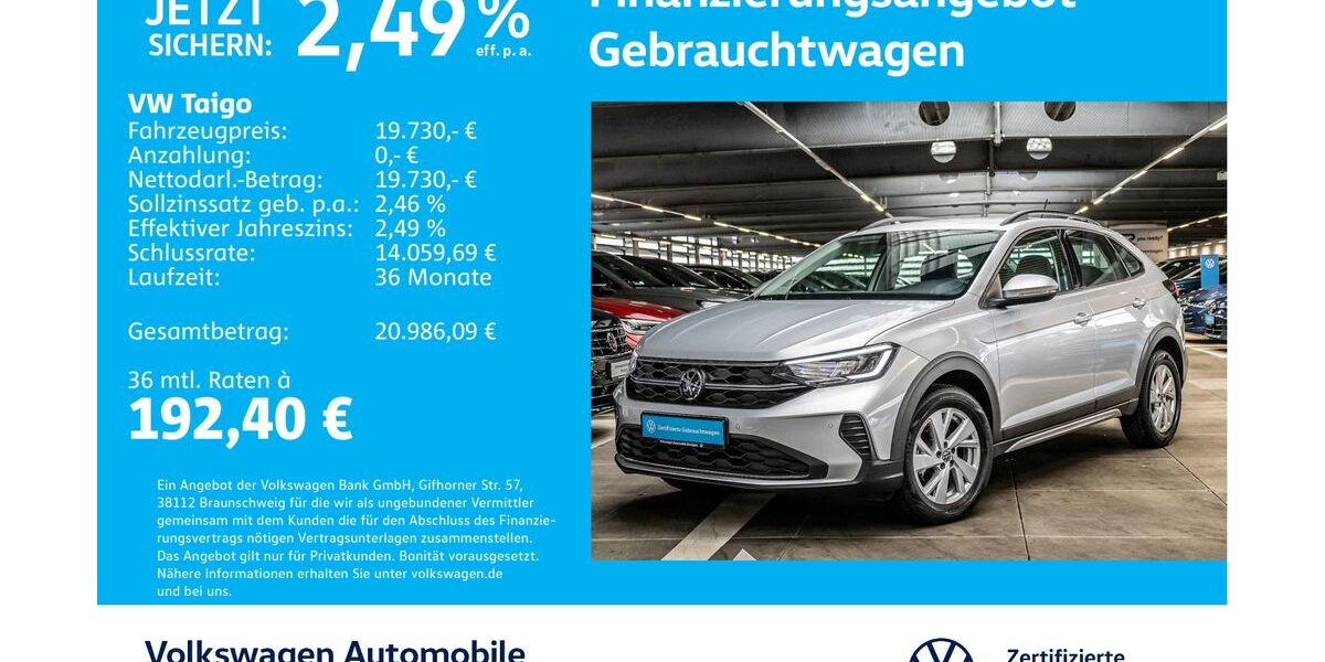 VW Taigo 5.996 km 19.730 &euro; Stuttgart-Feuerbach 70469