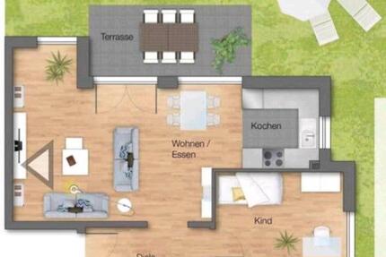 Schöne 3,5 Zimmer Wohnung mit Garten in Freiberg a.N. 3 zimmer