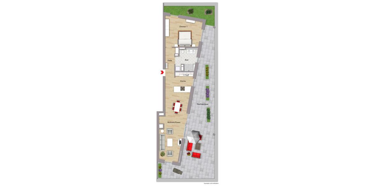 Dachgeschoßwohnung Leonberg - 2 Zimmer, 91 m&sup2;, 1.869&euro; | Angebot:23712852