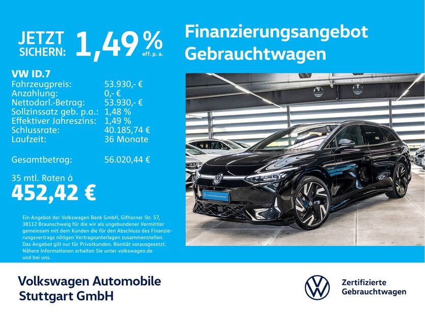 VW ID.7 12.133 km 53.430 € Stuttgart-Feuerbach 70469
