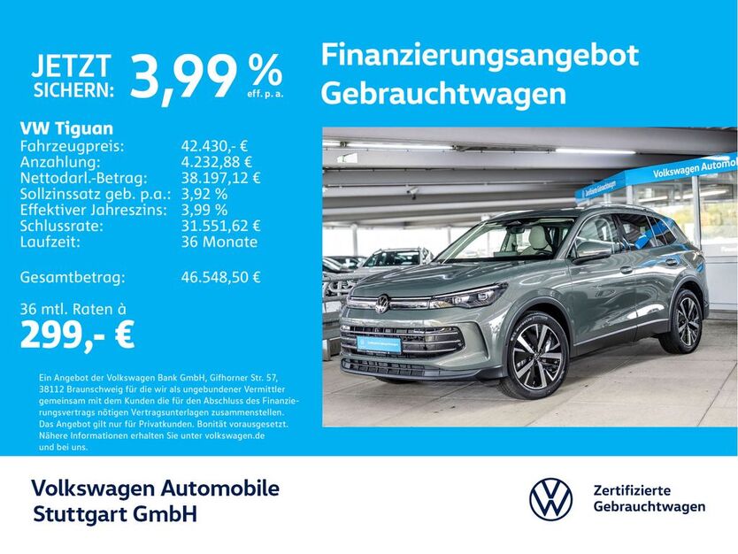 VW Tiguan 17.400 km 42.430 € Stuttgart-Wangen 70188