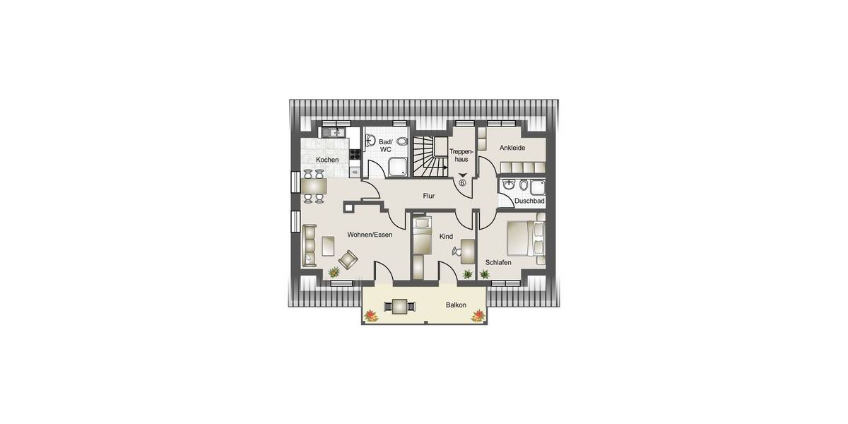 Etagenwohnung Denkendorf - 4 Zimmer, 88 m&sup2;, 526.000&euro; | Angebot:23963425