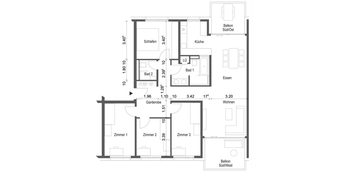 Etagenwohnung Esslingen am Neckar Pliensauvorstadt - 5 Zimmer, 125 m&sup2;, 770.000&euro; | Angebot:25852956