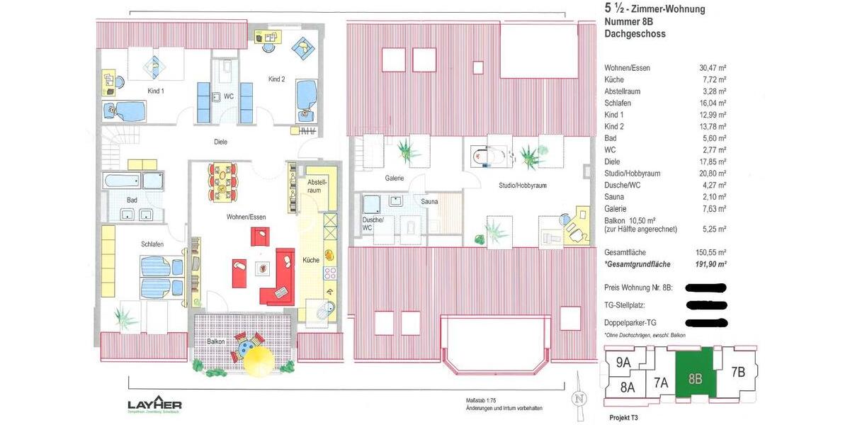 Maisonettenwohnung Sachsenheim - 5.5 Zimmer, 151 m&sup2;, 620.000&euro; | Angebot:26089208