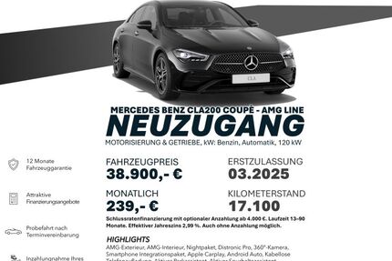 Mercedes-Benz CLA 200 17.100 km 38.900 &euro; Ebersbach an der Fils 73061
