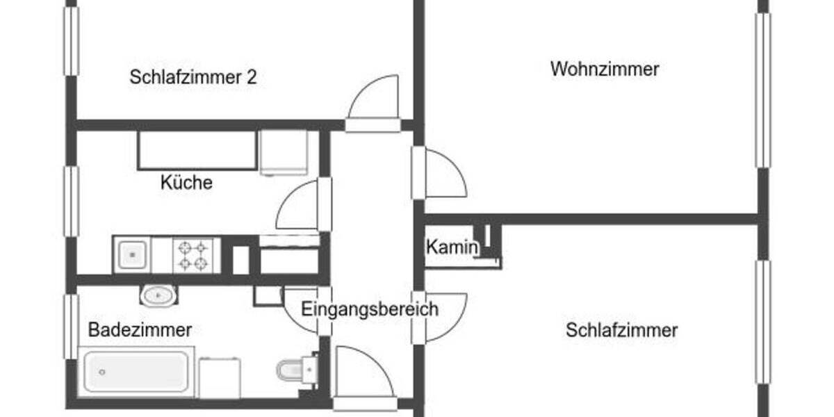 Etagenwohnung Stuttgart Ost - 3 Zimmer, 70 m&sup2;, 270.000&euro; | Angebot:26065365