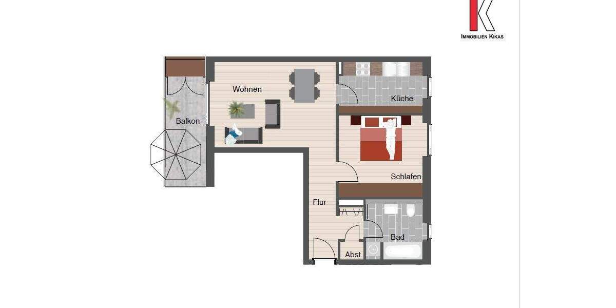 Hier beginnt Ihr neues Kapitel - für Singles oder Paare! 2-Zimmerwohnung in Böblingen-Flugfeld 2 zimmer