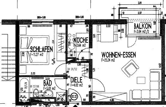 Etagenwohnung Stuttgart Stuttgart-Nord - 2 Zimmer, 49 m&sup2;, 1.150&euro; | Angebot:26407608