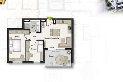 Wohnung zum Kaufen in Holzgerlingen 439.000 € 63 m²