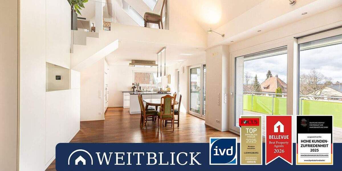 Etagenwohnung Ludwigsburg Pflugfelden - 4 Zimmer, 113 m&sup2;, 639.000&euro; | Angebot:25742419