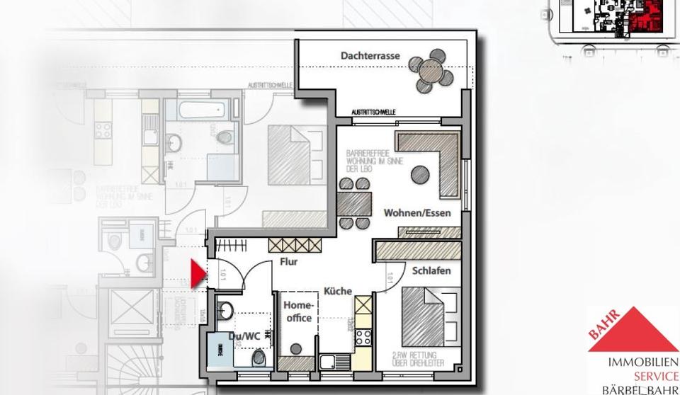 Etagenwohnung Schönaich - 2 Zimmer, 58 m&sup2;, 980&euro; | Angebot:26623104