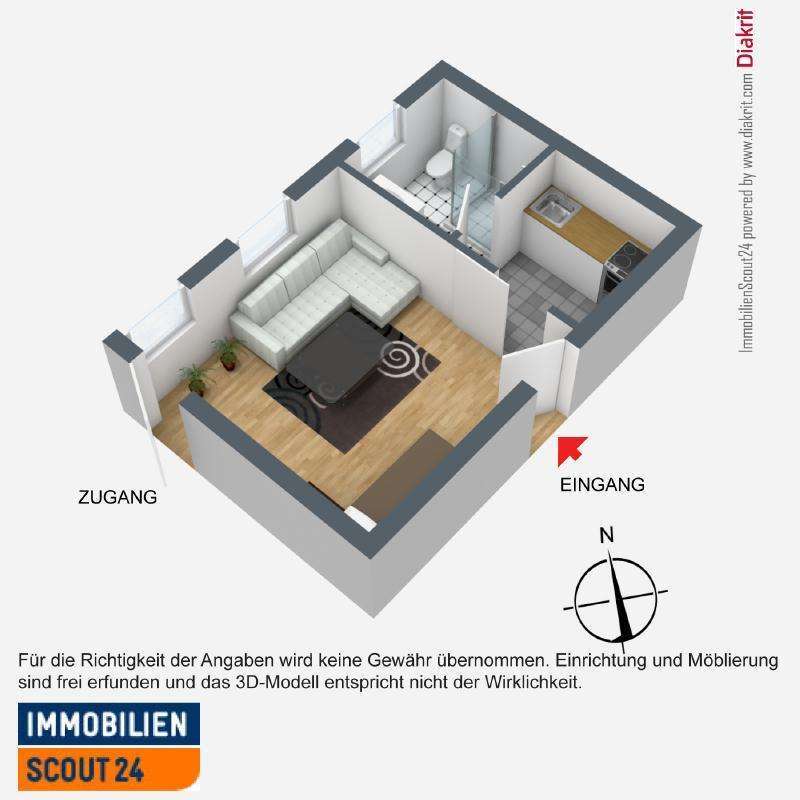 Wohnung zum Mieten in Weil im Schönbuch 290 € 23 m² 1 zimmer