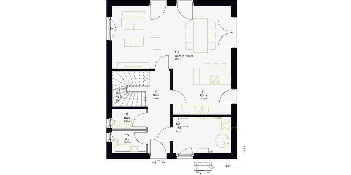 Einfamilienhaus Tübingen Hagelloch - 4 Zimmer, 134 m&sup2;, 607.359&euro; | Angebot:26107087
