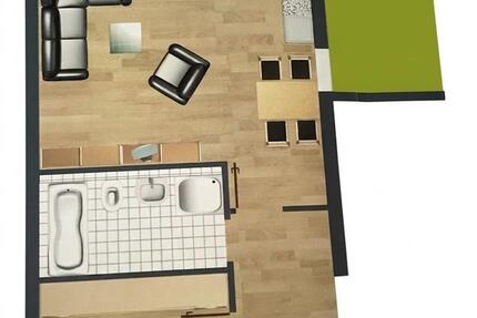 Wohnung Stuttgart Birkach - 2 Zimmer, 54 m&sup2;, 800&euro; | Angebot:26272283