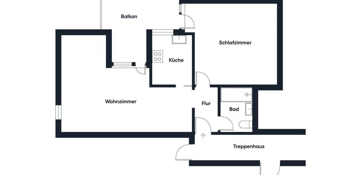 Etagenwohnung Stuttgart Süd - 2 Zimmer, 58 m&sup2;, 289.500&euro; | Angebot:26595141