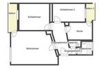 Etagenwohnung Stuttgart Dürrlewang - 3 Zimmer, 64 m&sup2;, 270.000&euro; | Angebot:26751936