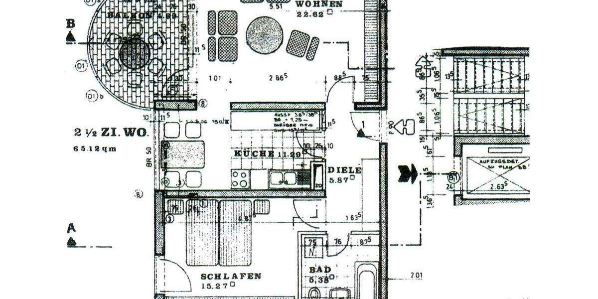 Etagenwohnung Sindelfingen Maichingen - 2 Zimmer, 65 m&sup2;, 850&euro; | Angebot:24910136