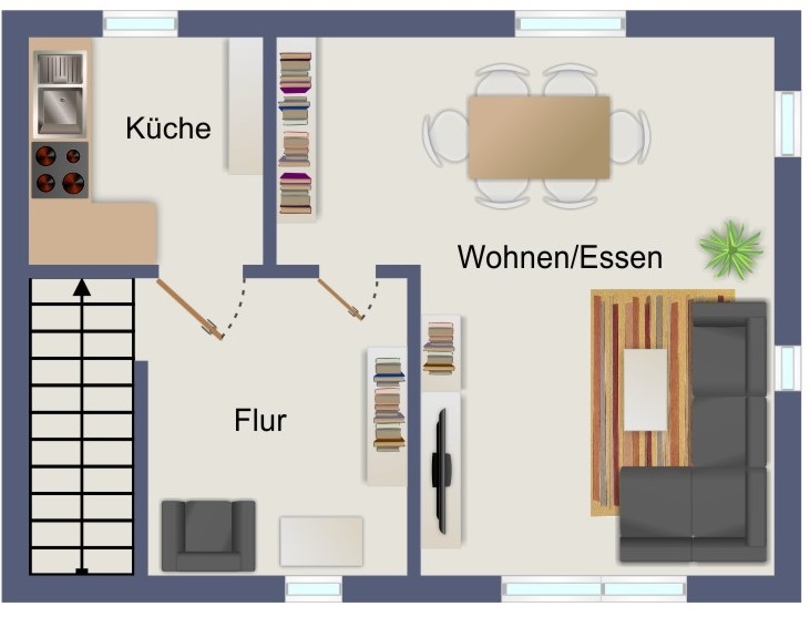 „Charmante Doppelhaushälfte mit großem Grundstück und Entwicklungsmöglichkeiten“ - Doppelhaushälfte Waiblingen / Neustadt Rems-Murr-Kreis Kreis | Angebot:26088410
