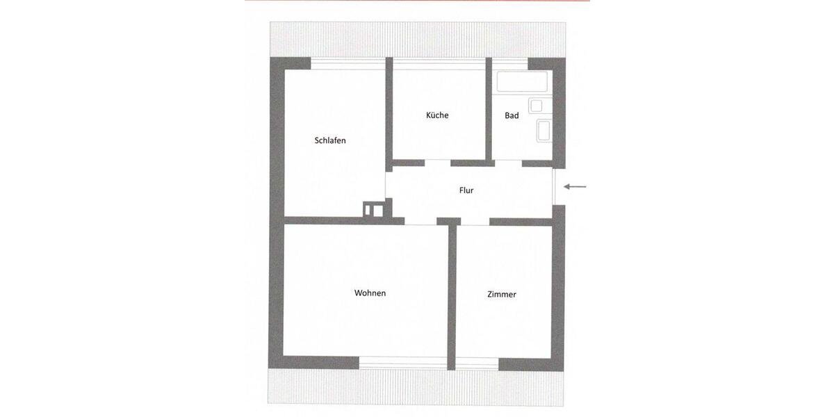 Dachgeschoßwohnung Stuttgart Hedelfingen - 3 Zimmer, 59 m&sup2;, 800&euro; | Angebot:26295452